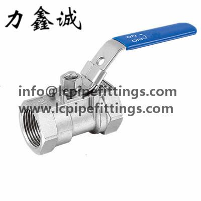 China Stainless Steel 1 pc ball valve reduce ball valve SS304/SS316 1/2