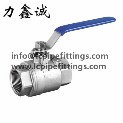 China Stainless Steel 2 pc ball valve light weight and casting full port valve SS304/SS316 3/4