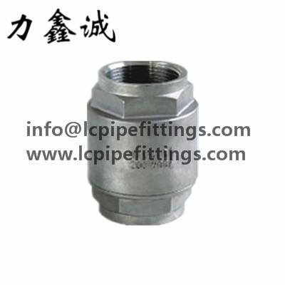 China Stainless Steel 2pc spring vertical check valve-Type A 200PSI/PN16 3/8