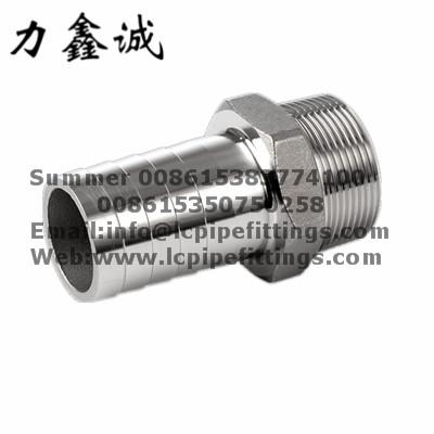 China Stainless Steel Hose Nipple HON nozzle water nipples water hose connect SS304/SS316/CF8/CF8M/1.4308/1.4408 material for sale