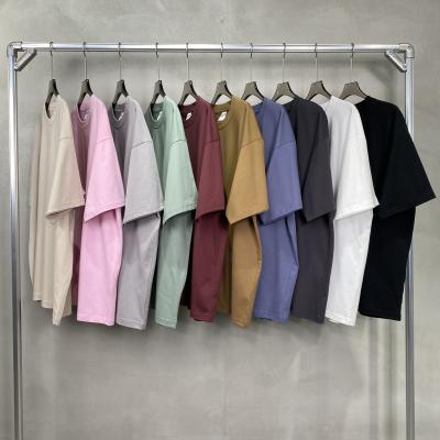 China Custom Unisex Short Sleeves Men's t-shirts Blank 190g Heavyweight 100% Cotton t-shirts for sale