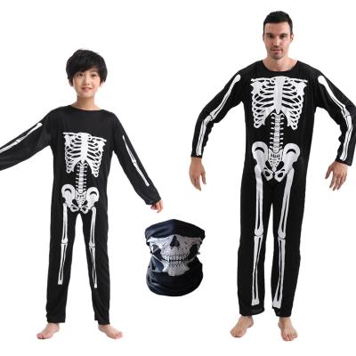China 7 Days Sample Order Lead Time Support Skeleton Costume for Party Bone Prop Costume Set for sale