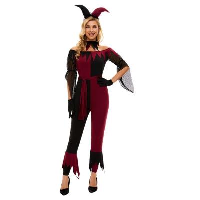 Chine Costumes Type Costumes d'anime Les dames Halloween Diable Jester Costume de cosplay pour femmes à vendre