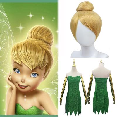 China Adults Halloween Tinker Bell Fairy Dress Cosplay Costume With Wig for sale