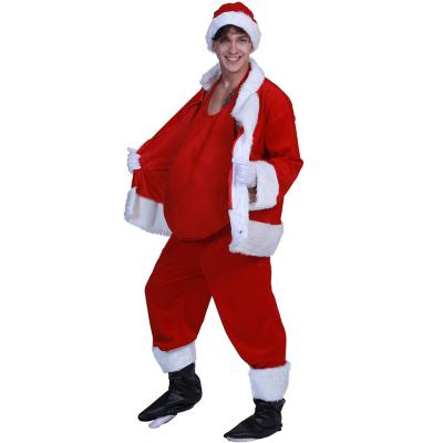 China Padded Tummy Santa Claus Costume Anime Person Funny Cosplay Suit for Christmas Party for sale