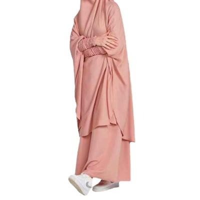 China Arab Malay Abaya Women Turkey Robe Muslim Prayer Dress Solid Color Plus-Size for sale