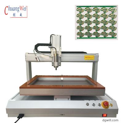 China LCD Digital Display Desktop Pcb Router Machine With Robust Frame for sale