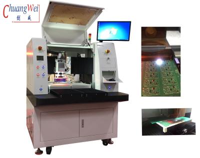 China Máquina de corte a laser de PCB de mesa dupla de posicionamento automático de alta precisão à venda