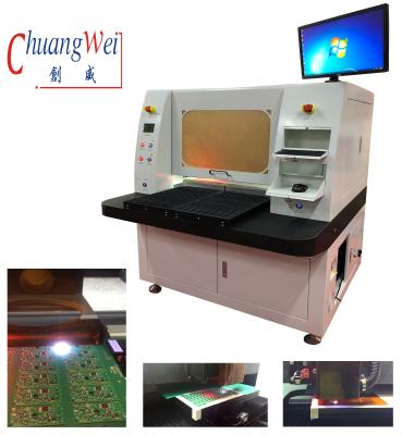 China High Cutting Precision And Less Black Carbonization Laser PCB Depaneling Machine for sale