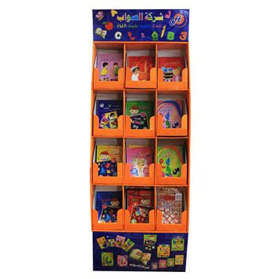 China Corrugated cardboard display stand with customized artwork for sale