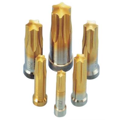 China HSS M2 M42 Tin Coating Reliable Quality DIN Customize Hex Head Punch for sale
