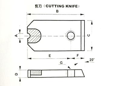China Cuchillo que corta con tintas ISO 9001 del carburo de tungsteno aprobado para el cortador de alambre del tornillo en venta