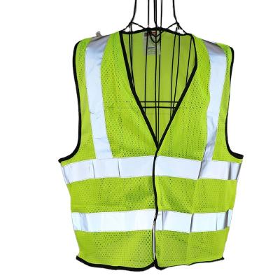 China Class 1 Class 2 Construction High Visibility Vest With Pockets Traffic Bike Hi Vis Vest Belt Gray Yellow for sale