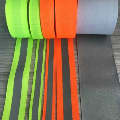 China Safety Reflective Straps For Backpack Walking Shoes  Sewed On Black Red Green Orange for sale