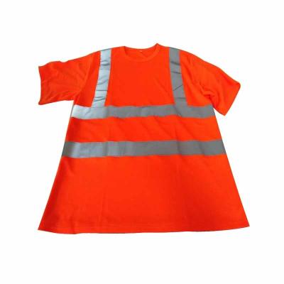 China Fluorescent Yellow Safety Vest Jacket Green Pink Reflective Workwear Uniform Reflector Shirts for sale