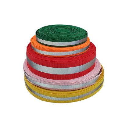 China Reflective Polypropylene Webbing 20mm 25mm 50mm For Sewing Backpack Clothes for sale