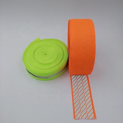 China Patterns Reflective Polyester Webbing Rolls for sale