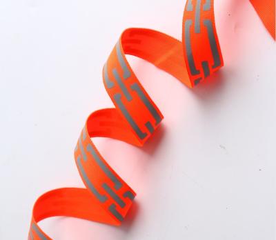 China Dubbelzijdig interkleurig reflecterend zijdeband Custom Printed Nylon Belt Webbing Strap Te koop
