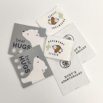 China La cinta bordada de encargo del algodón de las etiquetas del bebé de la ropa del nombre imprimió a Logo Labels tejido de encargo en venta