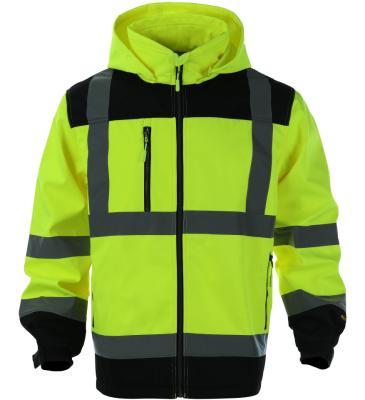 China Breathable Reflective Jacket 3xl 4xl Running Cycling Light Road Work Unisex Hi Vis Strips Uniforms for sale