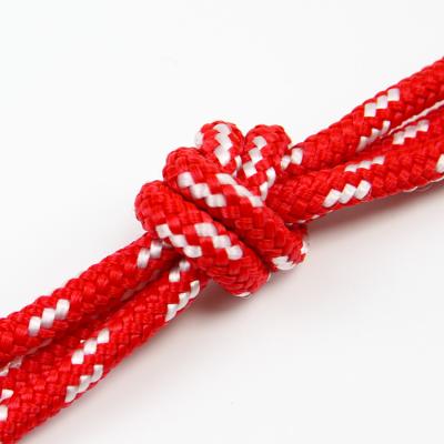 China Soft Nylon Cord Double Braided Climbing Rope For Dog Rope Collar High Strength for sale