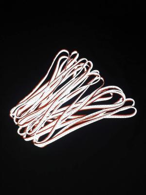 China Silver Reflective Piping Strips Trims Headband Safety Track Pants 50 Meter 100 Meters for sale