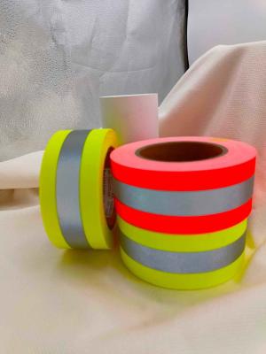 China Sew On Retro Reflective Safety Tape For Clothing Clothes 100% Cotton M Aramid ENISO20471 ANSI 107 for sale