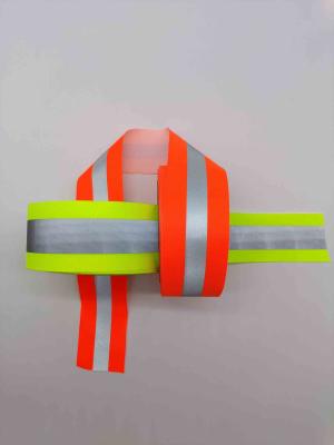 China 1 2 Inch Nylon Polyester Webbing Fabric Sewing Ribbon Strap Strips For Headband Orange Gray for sale