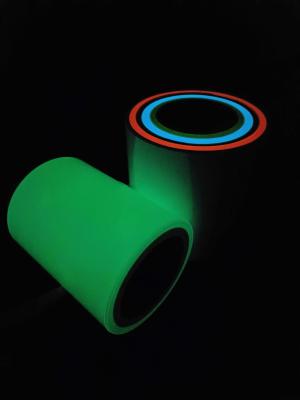 China Luminous Vinyl Film Factory Green Fluorescent Bright Tape Sticker Waterproof for sale