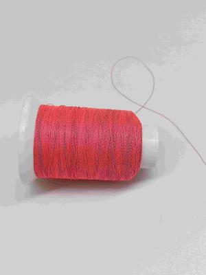 中国 衣類の帽子袋で使用されるピンクの軽い刺繍の反射糸の編むヤーン 販売のため