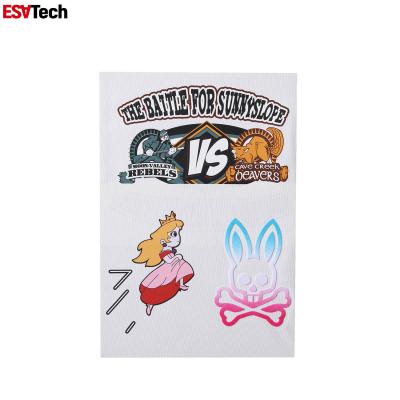 China Custom Silicone Heat Transfer Label Letters Sticker For DIY Craft T-Shirt Garment Hat Bag for sale