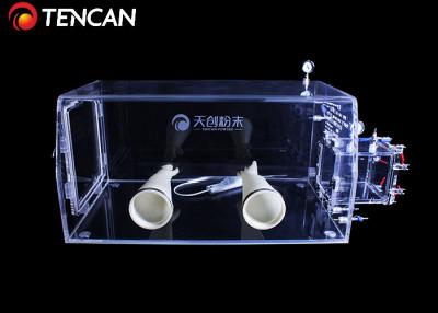 China Acrylic Transparent Isolation Laboratory Glove Box Dust Proof Without Vacuuming for sale