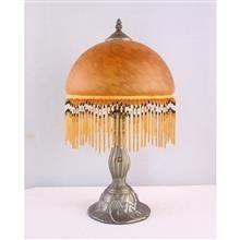 China TRH100001BR 10 inch Reverse Hand Painted Lamp fringed glass table lamp Grape glass table lamp for sale