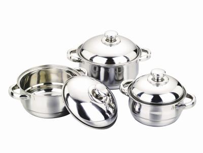 China cone-shape 3/4pcs cookware set / cooking pot for sale