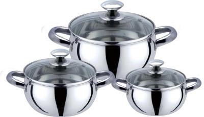 China 2017 hottest stainless steel cookware set $16cm-18cm-20cm to 26cm cooking pot & kitchenwares for sale