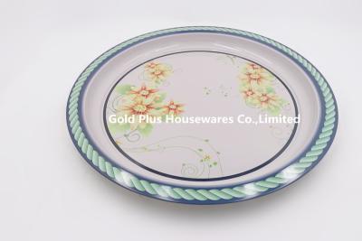 中国 45cm Wedding & party tinplate plate charger plates round dish serving tray wedding plates set 販売のため