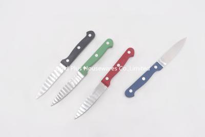 China Promotional gifts stainless steel steak knife with hard plastic handle sharp fruits paring knife for sale