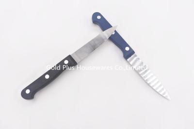China El cuchillo de cocina casero fijó la mantequilla de acero inoxidable del cortador de las comidas que cortaba el cuchillo con diversos colores en venta