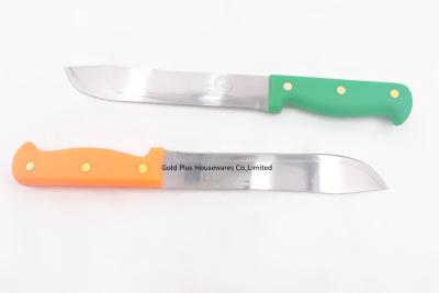 China 0.8mm Premium professional knife plastic handle knife kitchen cutting knives Japan SS high carbon steel chef knife Te koop