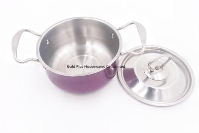 China 6pcs Best selling 16,18,20cm insulated food warmer casserole stainless steel casserole hot pot for sale
