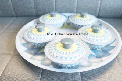 中国 Indian hand washing bowl set with round tray best selling stainless steel modern round bowl set from manufacturer 販売のため