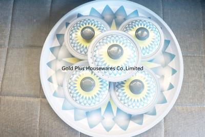 中国 Wedding table decoration spun stainless steel tray with dip bowls set dinnerware hot deals candy bowl set online 販売のため
