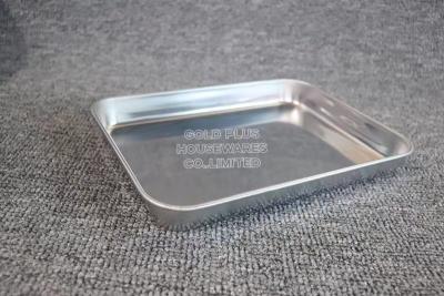 China Restaurant big size towel tray stainless steel medical tray with different size good quality bathroom makeup tray for sale