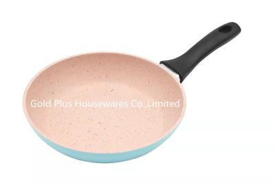 Chine Poêle antiadhésive en aluminium de Cookware avec la casserole de friture de haute qualité du fond 16cm d'induction avec la longue poignée de bakelit à vendre