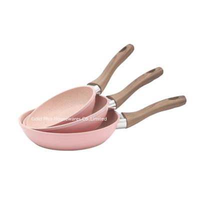 China High strength aluminum material frying pan 16cm beautiful and durable non stick seafood pot for sale