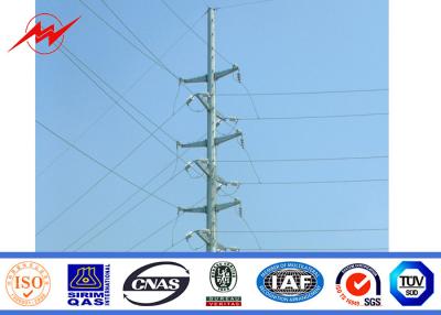 China ISO 69 KV Polygonal Electric Power Pole 2 Sections for sale
