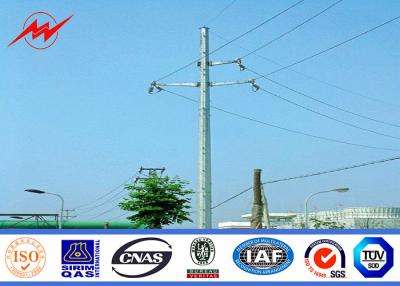 China 6M - 12M Metal Lighting Poles Steel Utility Pole with Aluminum conductor for sale