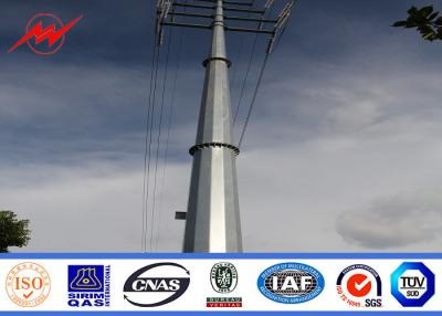 China Steel Electric Poles / Eleactrical Power Pole With Cable for sale