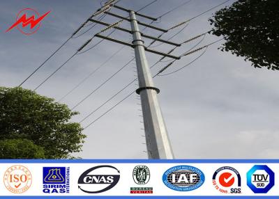 China 138kv 25ft Galvanized Electrical Power Pole For Overheadline Project for sale