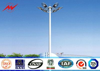China 25M Height LED High Mast Pole with rasing system for stadium lighting for sale
